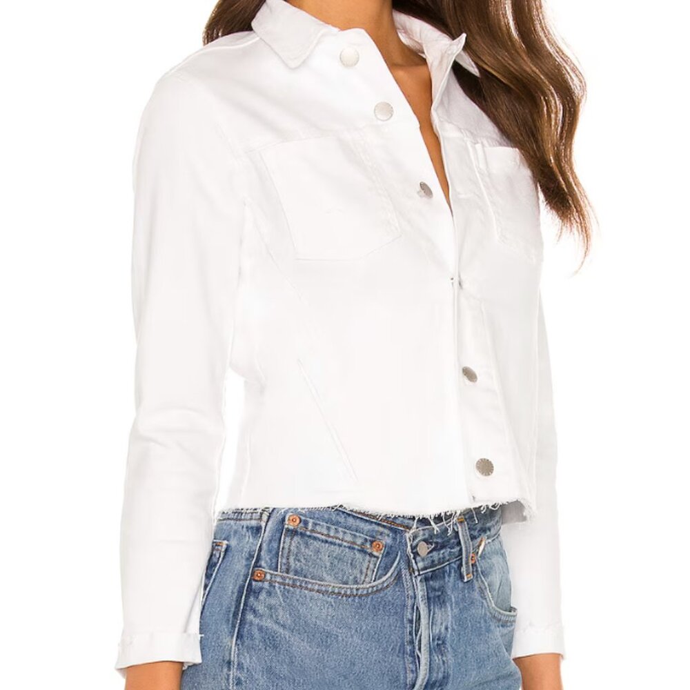 L'AGENCE Janelle Slim Jacket White  S/P - Picture 3 of 6